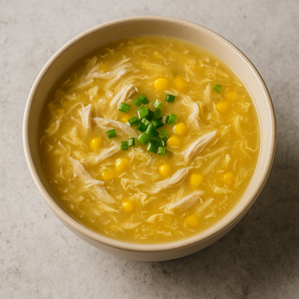 chicken corn soup photo